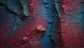 magenta pink to cornflower blue gradient color rough grunge rock texture close-up ai generated