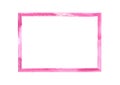 Magenta pink watercolor grunge frame