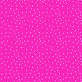 Magenta polka dot background, seamless pattern. Irregular shapes. Dotted background with circles, dots. Vector Royalty Free Stock Photo