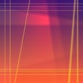 Magenta purple blend with orange Geometric square background with abstract dynamic lines Royalty Free Stock Photo