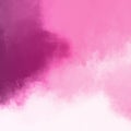 Magenta purple pink white watercolor cloudy painted background beautiful soft heaven spectrum sky design Royalty Free Stock Photo