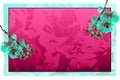 Magenta Teal Orchid Banner