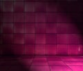 Magenta Tiled Room