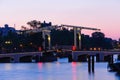 Magere Brug in Amsterdam, Netherlands Royalty Free Stock Photo