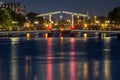 Magere Brug, Skinny bridge, Amsterdam, Netherlands Royalty Free Stock Photo