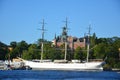 Magestic Swedish boat Royalty Free Stock Photo