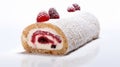 Magewave-inspired Raspberry Roll With Powder And Raspberries