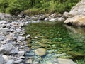 The Maggia river in the Maggia Valley or Valle Maggia Fluss Maggia im Maggiatal