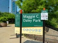 Maggie C Daley Park in Chicago - CHICAGO, UNITED STATES - JUNE 06, 2023 Royalty Free Stock Photo