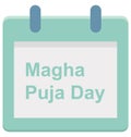 Magha puja day, Magha puja day Special Event day Vector icon that can be easily modified or edit.