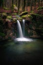 Waterfall in Monte Aloia natural park Royalty Free Stock Photo