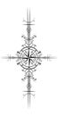 Magic ancient viking art deco, wind rose magic navigation compass ancient. The Vikings used many symbols in accordance to Norse