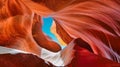 The Magic Antelope Canyon in Arizona Royalty Free Stock Photo