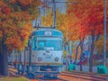 The magic of autumn in Bucharest on tram line 25