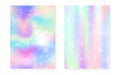 Magic background with princess rainbow gradient. Kawaii unicorn