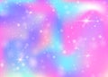 Unicorn background with rainbow mesh. Royalty Free Stock Photo