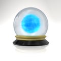 Magic ball with blue fog Royalty Free Stock Photo