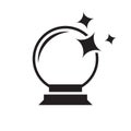 magic ball icon design vector