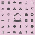 magic ball icon. Detailed set of Minimalistic icons. Premium quality graphic design sign. One of the collection icons for websit Royalty Free Stock Photo