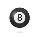 Magic ball number 8 icon