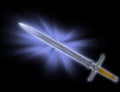 Magic battle sword Royalty Free Stock Photo