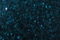 Magic blue bokeh effect on dark Royalty Free Stock Photo