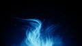 Magic blue fire on isolated background. Perfect explosion effect for decoration and covering on black background. Concept burn Royalty Free Stock Photo
