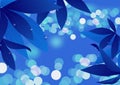 Magic blue leaf Royalty Free Stock Photo