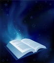 Magic book background Royalty Free Stock Photo