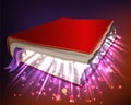 Book with magic powers Royalty Free Stock Photo