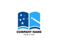 Magic Book Logo Template Design Royalty Free Stock Photo