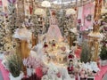 Magic christmas shop with many decorations in Terni