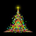 Magic christmas tree Royalty Free Stock Photo