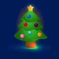 Magic Christmas tree Royalty Free Stock Photo