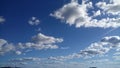 Magic clouds in the autumn sky in the northern Urals