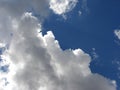 Magic clouds shot in summer Royalty Free Stock Photo