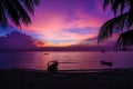 Magic colorful sunset-Perhentian Island, Malaysia Royalty Free Stock Photo