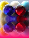 Magic coloured marbles - stock photo Royalty Free Stock Photo