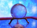 Magic crystal sphere for divination Royalty Free Stock Photo