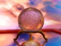 Magic crystal sphere for divination Royalty Free Stock Photo