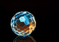 Magic cut crystal sphere 3 Royalty Free Stock Photo