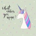 Magic cute unicorn Royalty Free Stock Photo