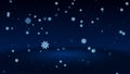 Magic Dark Night Blue White Shiny Snowflakes Particles Falling With Glitter Sparkles Dust With On Light Floor Royalty Free Stock Photo
