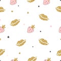 Magic design seamless pattern hand drawn elements. Royalty Free Stock Photo