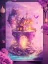 magic dreamland homelike feeling background Royalty Free Stock Photo