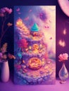 magic dreamland homelike feeling background Royalty Free Stock Photo