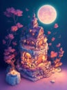 magic dreamland homelike feeling background Royalty Free Stock Photo