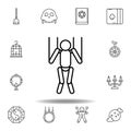 magic dummy outline icon. elements of magic illustration line icon. signs, symbols can be used for web, logo, mobile app, UI, UX