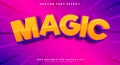 Magic editable text effect Royalty Free Stock Photo
