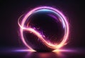 Magic energy ball. Generative AI Royalty Free Stock Photo